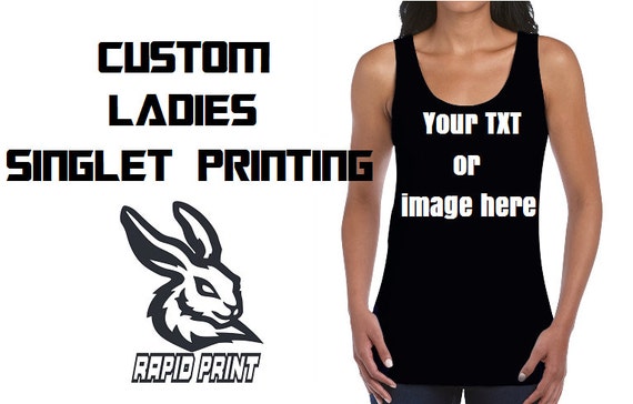 custom printed singlets