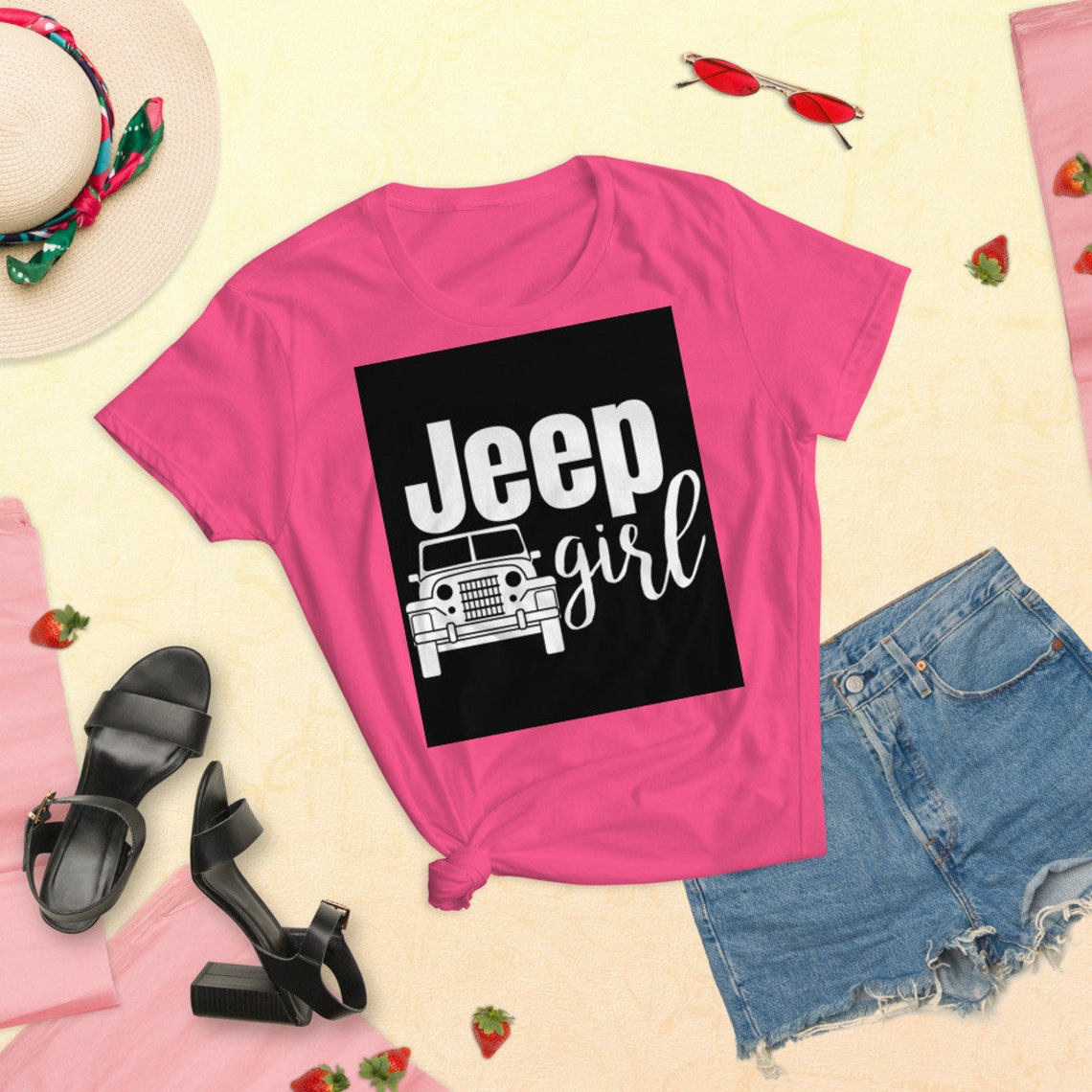 Jeep girl SXXL womens short sleeve tshirt trending Jeep Etsy