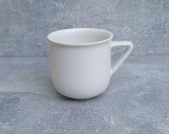 Vintage Höganäs Keramik White Cup. Swedish Vintage Mug. Hoganas Stoneware. Scandinavian Design