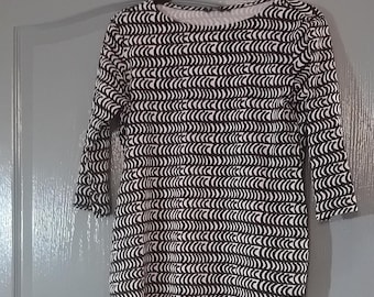 Vintage MARIMEKKO 3/4 sleeve top, tunic  Size XS