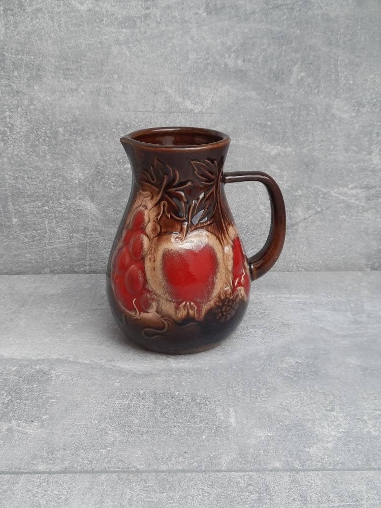 Scheurich 419-18 West Germany Vintage Vase / Jug / Pitcher. Mid