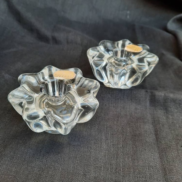 Bohemia Crystal Candle Holder Etsy