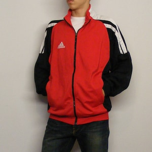 Adidas Sports Jacket Vintage 90s Adidas Jacket Tracksuit Top Zip Up Track Jacket Adidas Streetwear Sportswear . size Medium M