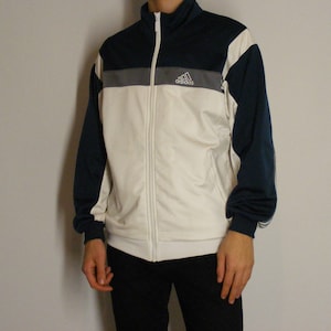 Adidas Sports Jacket Vintage 90s Adidas Jacket Tracksuit Top Zip Up Track Jacket Adidas Streetwear Sportswear . size Small S