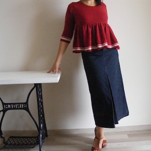 BGN wool top/ knitted sweater
