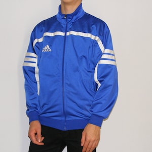 Adidas Sports Jacket Vintage 90s Adidas Jacket Tracksuit Top Zip Up Track Jacket Adidas Streetwear Sportswear . size S