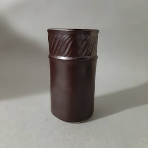 Vintage Höganäs Keramik Vase. Brown Swedish Vintage Flower Vase Container. Hoganas Stoneware. Scandinavian Design