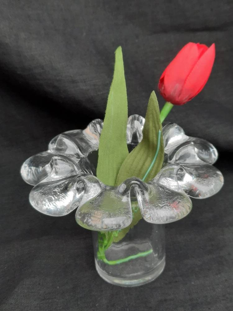 Kosta Boda Krinolin Candleholder / Small Vase by Swedish Glass