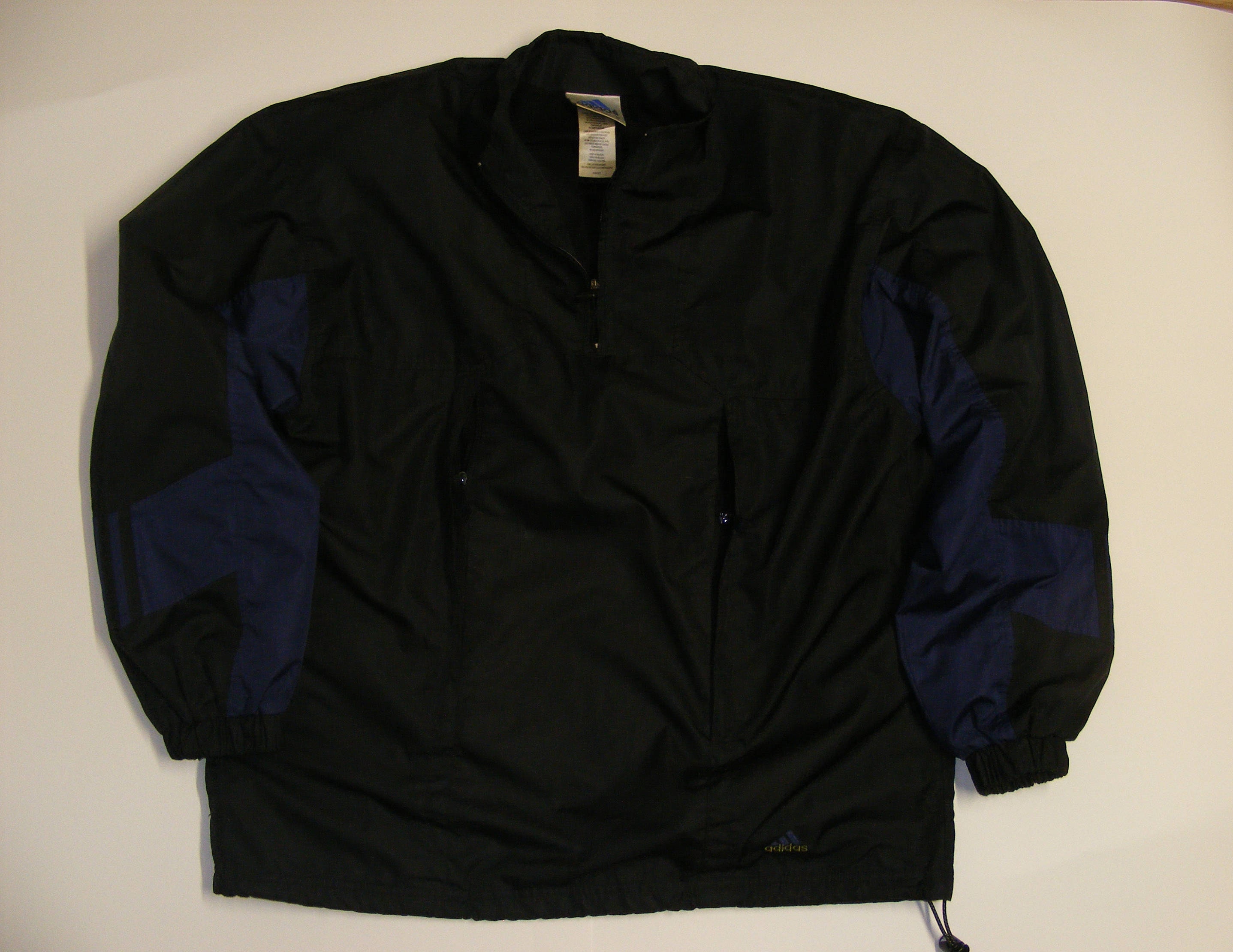Adidas Shell Jacket Vintage 90s Adidas Half Zip Windbreaker Top 