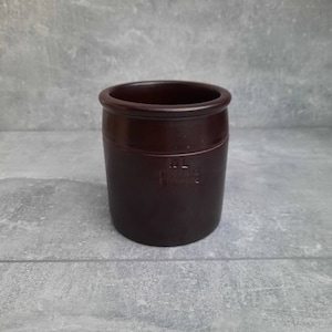 Vintage Höganäs Keramik Jar. Swedish Vintage Dark Brown Spice Jar. Hoganas Stoneware. Scandinavian Design