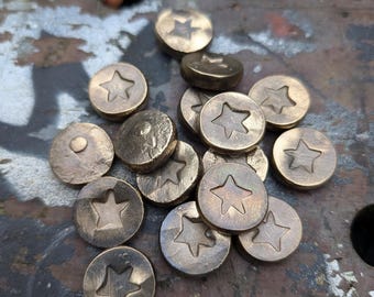 Invincibility every day carry mini coins in hand forged brass