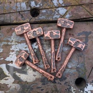 Forged copper war hammer