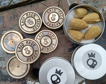 Brass every day carry coin. Laid Back Savage with Genuine Lignum Vitae home made incense