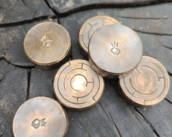 Every Day Carry coin. Not lost, Labyrinth back. PH Bronze