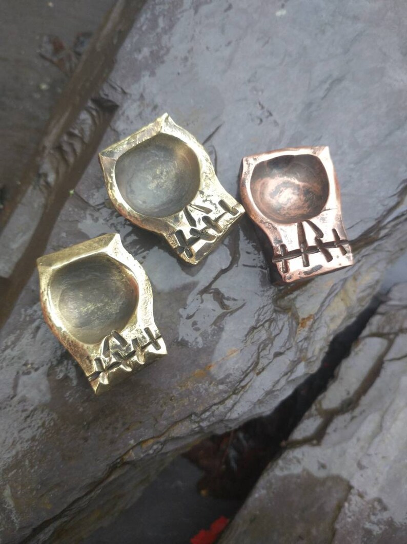 Solid copper edc pocket skull Cyclops.
