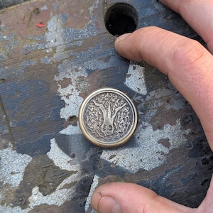 Brass Never Alone, Not Broken coin fidget spinner