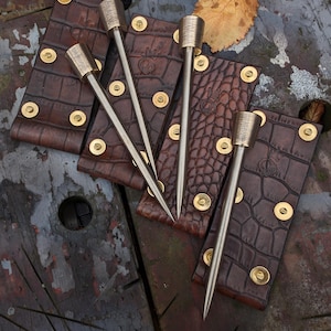 Edc/workshop spike awl. Raw textured Brass