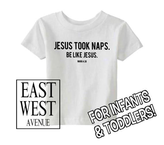 Jesus Takes Naps Be Like Jesus Mark 4:38 Baby Bodysuit Jesus Takes Naps Be Like Jesus Mark 4:38 Baby Bodysuit