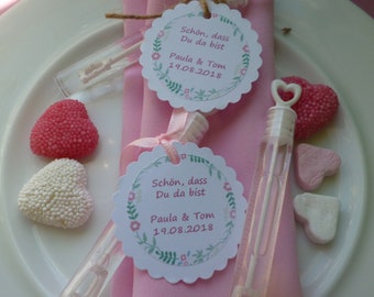 Bulles de savon Cadeaux de mariage 10 x