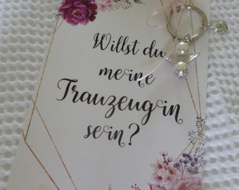 Will you be my maid of honour? Card Keyring Guardian Angel Wedding Guests Maid of Honour Stationery