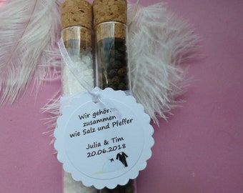 Gastgeschenk Salz & Pfeffer  Hochzeit