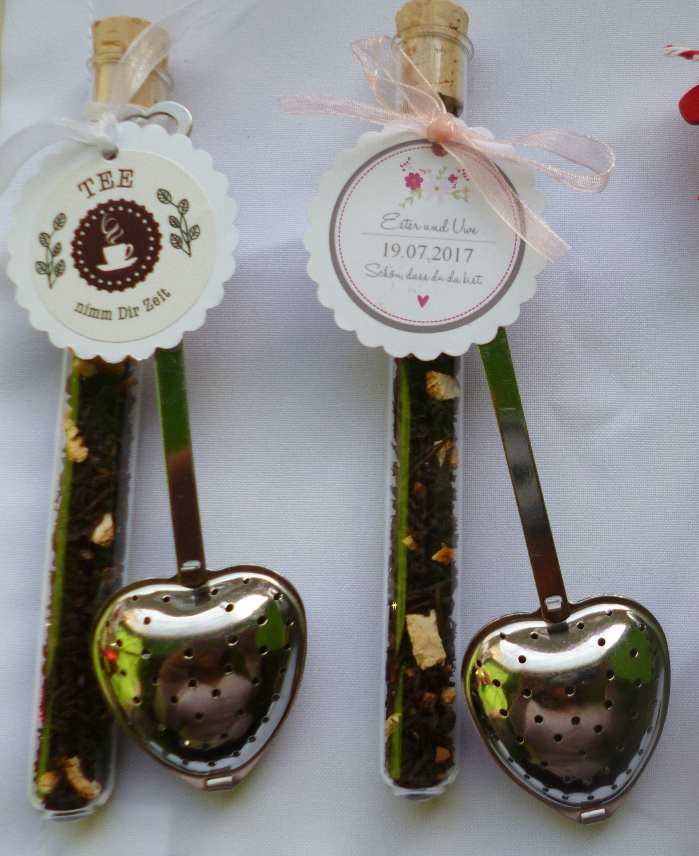 1 Stück Gastgeschenk Hochzeit Tee im Reagenzglas Taufe Etsy