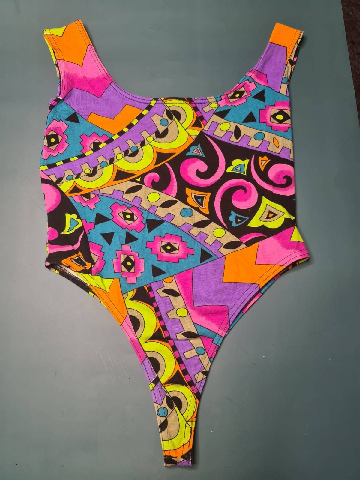vintage デザイン ワンピース 80s 90s Vintage 80s 90s Swimsuit Floral Pattern One Piece Bodysuit