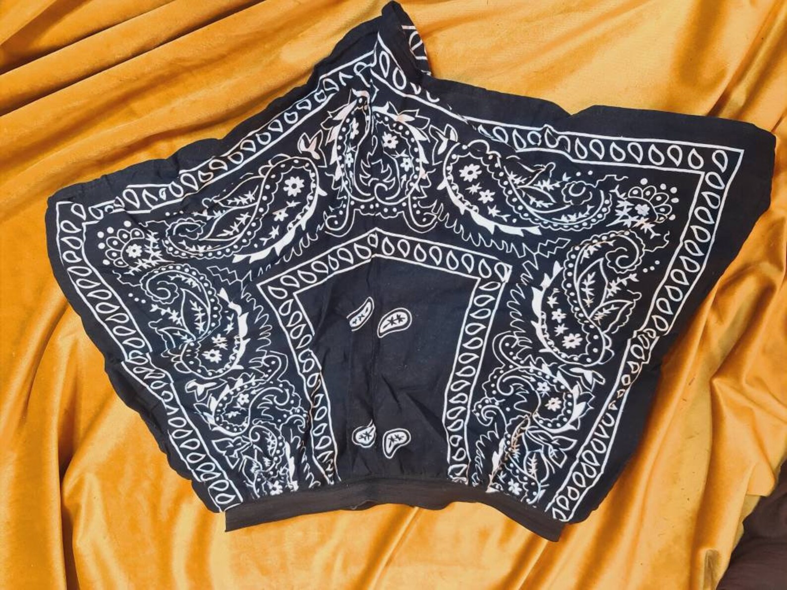 BANDANA SHORTS High Waisted Unisex Summer Clothing Size Small Etsy