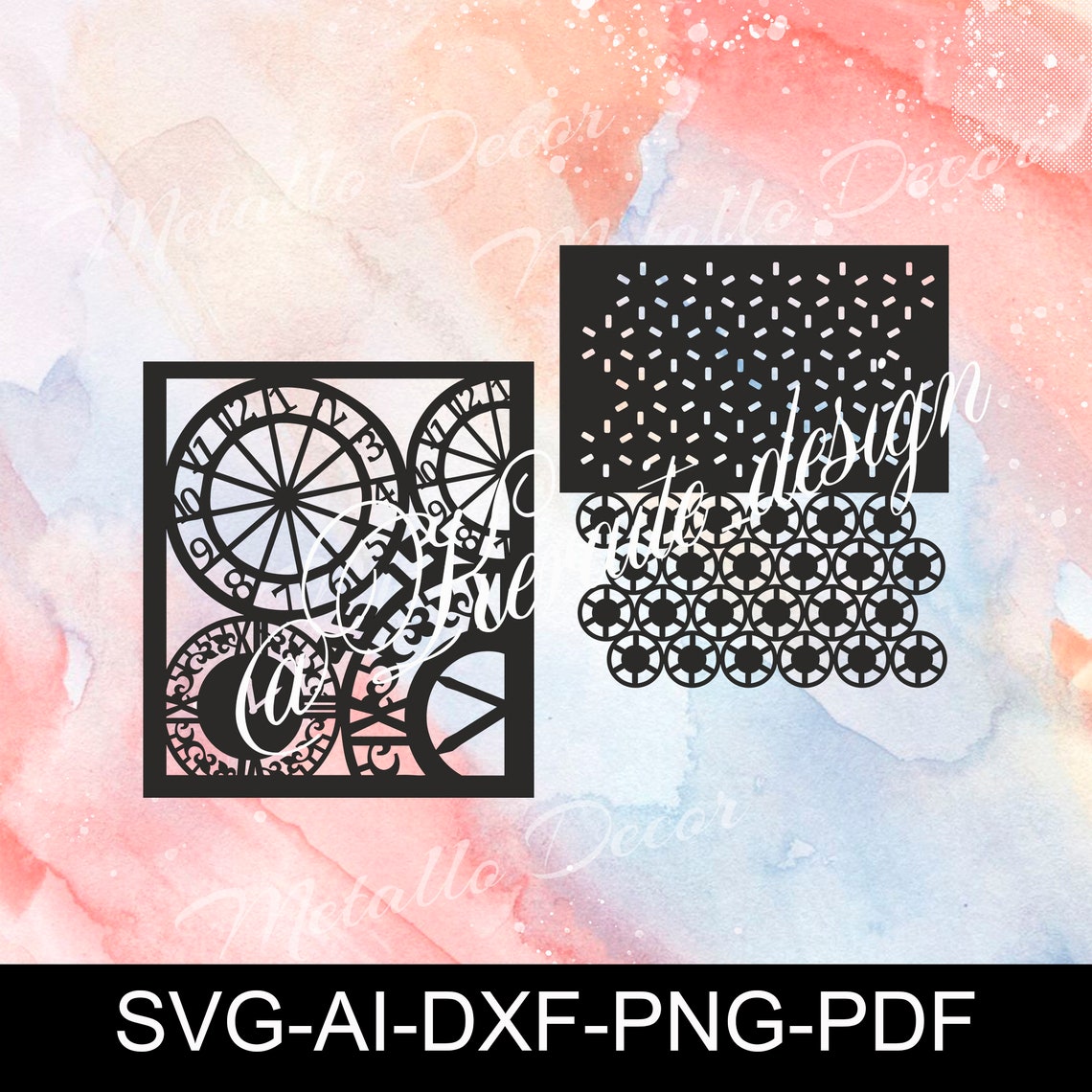 Stencils 12 Patterned Cut File Bullet Journal Silhouette Etsy