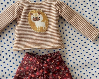 Blythe doll t-shirt and shorts clothes