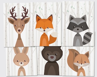 Forest Animals Set-Postcards