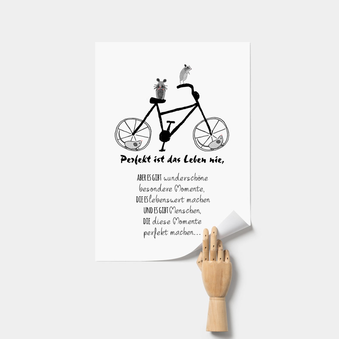 Kunstdruck Freundschaft Fahrrad Geschenk Für Beste Freundin Etsy