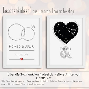 Personalizable art print Constellations best friend A loving gift for the person you love optionally with a frame image 10