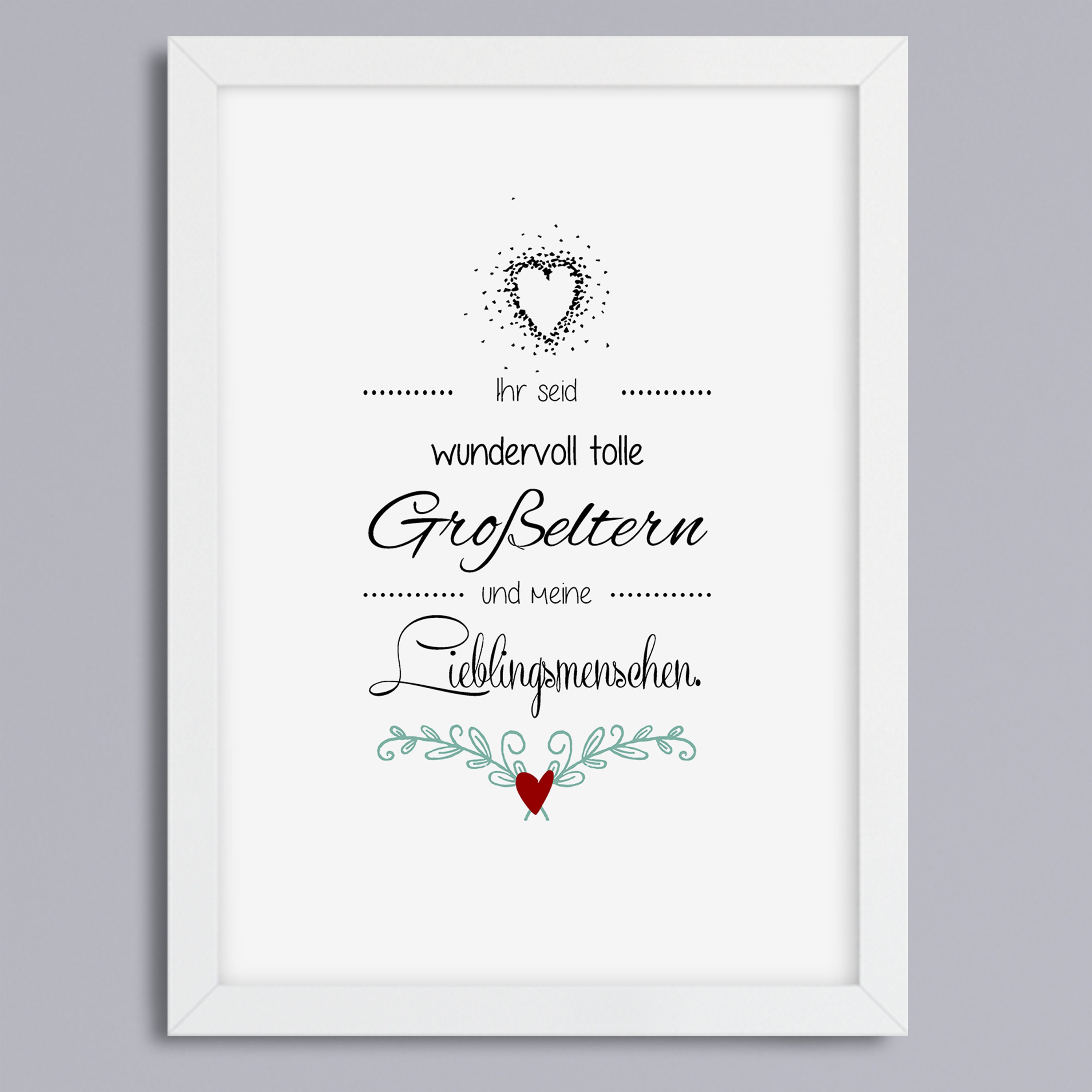 高評価のクリスマスプレゼント Favorite Grandparents People Frame With Optional Print Art アート・デザイン・音楽