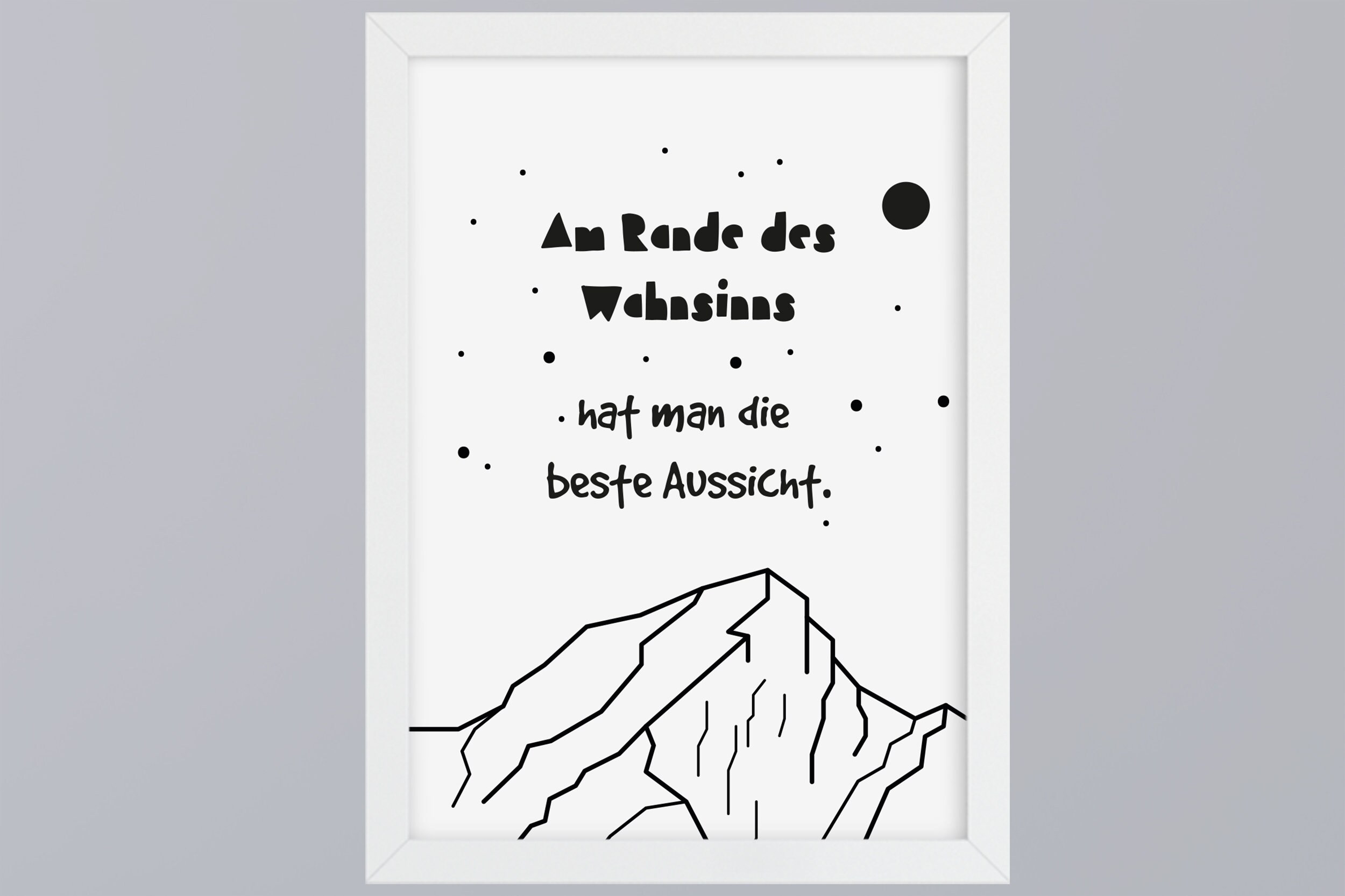 Am Rande des Wahnsinns hat man die beste Aussicht Etsy.de