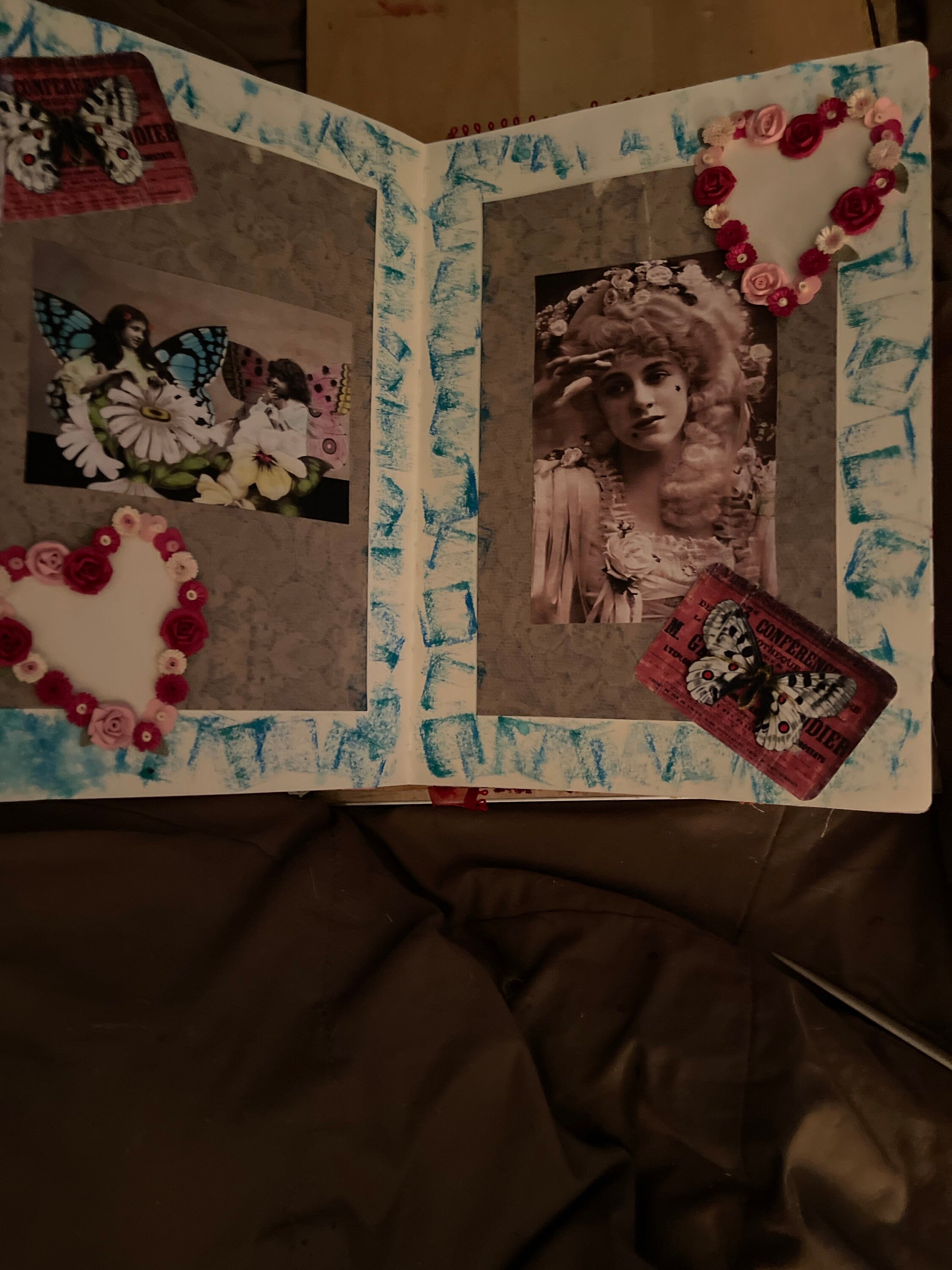 Love Themed Junk Journal Glue Book Art Journal Scrapbook Etsy