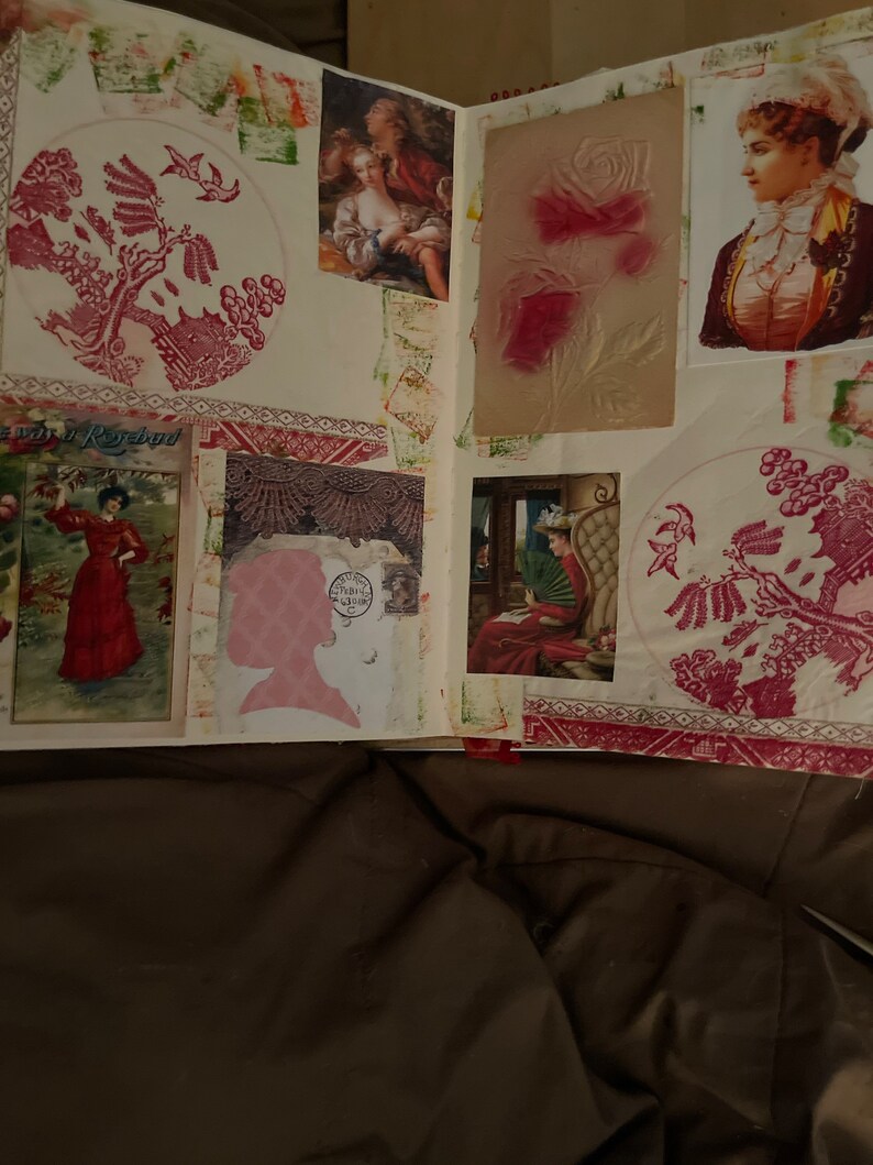 Love Themed Junk Journal Glue Book Art Journal Scrapbook Etsy