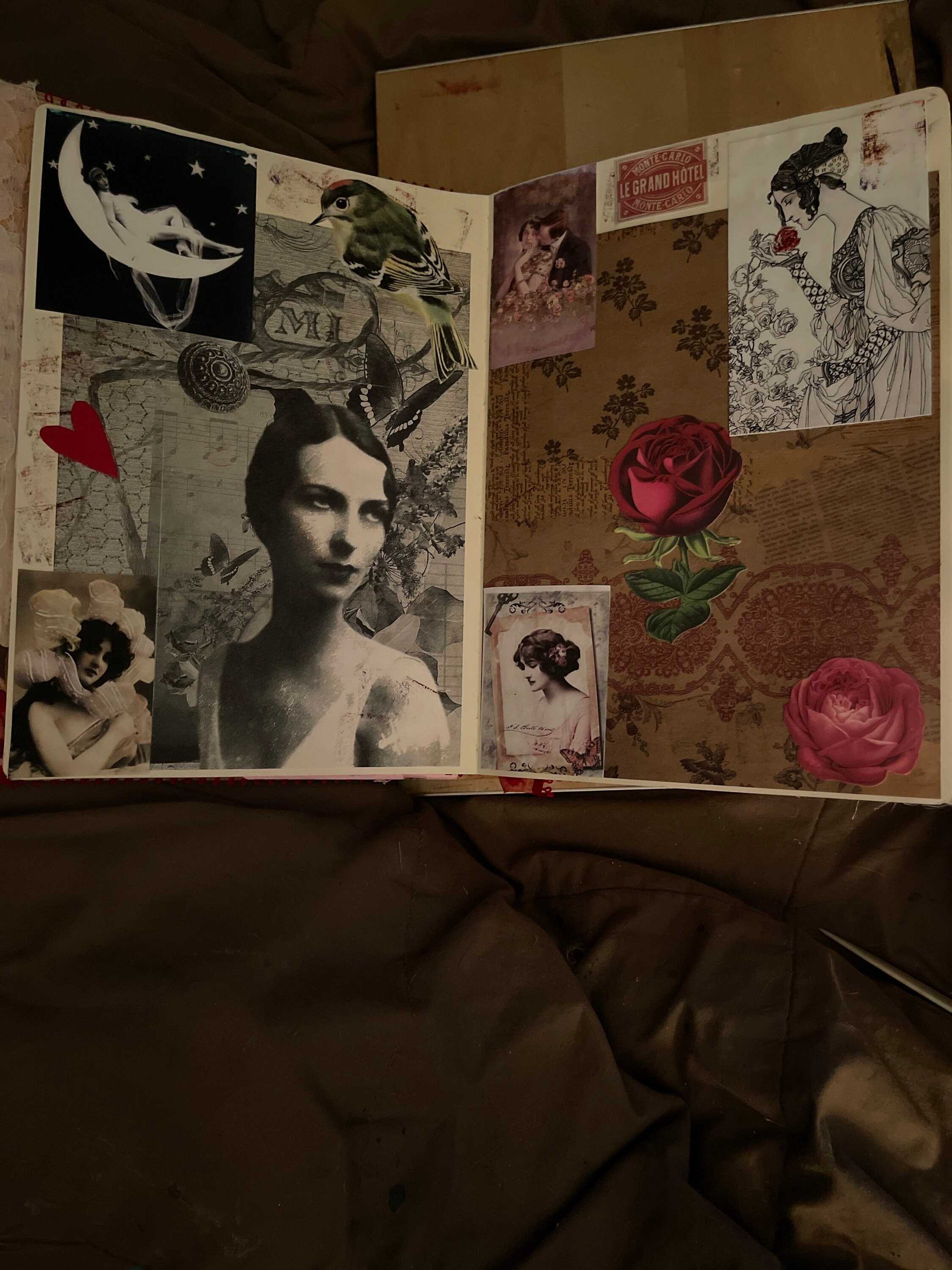 Love Themed Junk Journal Glue Book Art Journal Scrapbook Etsy