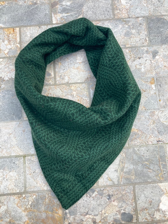 Green Cable Knit Sweater Pattern Cotton 