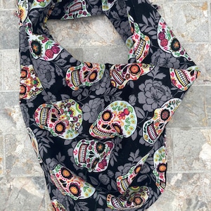Regenbogen Sugar Skulls Baumwolle Haustier Bandana/Scart