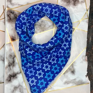 Star of David Jewish Hanukkah Flannel Cotton Pet Bandana/Scarf