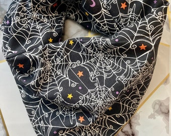 Halloween spinnenweb zwarte katoenen pet bandana/sjaal