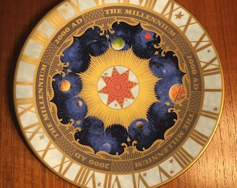 Royal Worcester Millennium 2000 AD Commemorative Plate Bone China