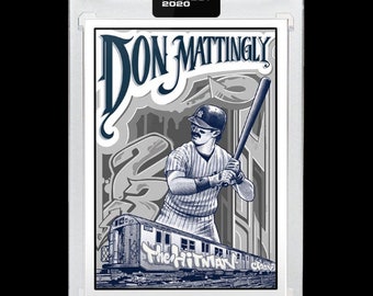 Topps PROJECT 2020 Card 95 - 1984 Don Mattingly Rookie by Mister Cartoon HITMAN - In Hand Brand New