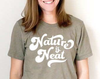 Nature Shirt, Retro Nature Tee, Outdoor Tee, Gift for Nature Lover, Nature Shirt Hiking, Adventure Tshirt for Women, Outdoorsy Shirt