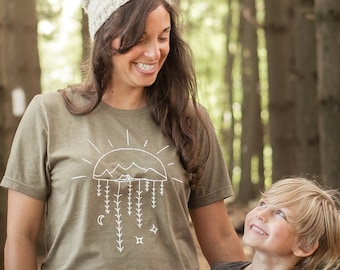 Camping Shirt, Outdoor Camp Tee, Adventure Tshirt for Women, Outdoorsy Camp Shirt, Gift for Nature Lover, Nature Shirt Hiking