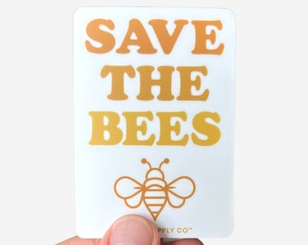 Save the Bees Sticker, Vinyl Stickers, Laptop Sticker, Save the Bees, Stickers