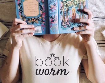 Bookworm Tshirt for Kids, Tee, Shirt for Kids who like to Read, Gift for Book Lover, Gender Neutral Book Shirt, Book Graphic Tshirt