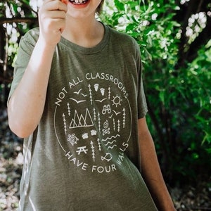 Outdoor Kids Tee, Outdoorsy Shirt for Kids, Gift for Nature Lover, Gender Neutral Nature Shirt, Toddler Nature Tee, Nature Graphic Tshirt