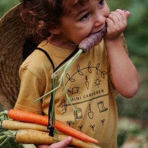 Kids Tee Gardening, Garden Shirt for Kids, Gift for Gardener, Gender Neutral Garden Shirt, Toddler Garden Tee, Mini Gardener Graphic Tshirt image 8